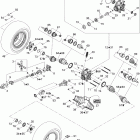 Outlander Max 800 XT 4 X 4 08- drive system, rear xt