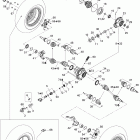 Outlander Max 800 XT 4 X 4 07- drive system, front xt