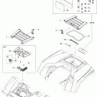 Outlander 500 XT 4 X 4 09- front and rear trays xt