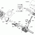 Outlander Max 800 XT 4 X 4 Коленвал,поршень и цилиндр
