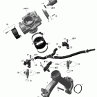 Outlander 500 XT 4 X 4 01- intake manifold and throttle body