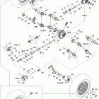 Outlander Max 400 XT 4 X 4 07- drive system, front xt