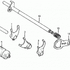 ATC185S Gearshift drum @ gearshift fork