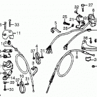 ATC200E Control lever @ cable 83