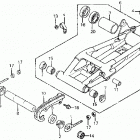 ATC200X Swingarm @ engine protector 83