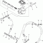 V STAR 1100 CUSTOM-XVS11XC-B/XVS11X-B Главный тормозной цилиндр,передний