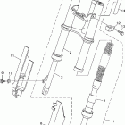 TTR50EW Передняя вилка