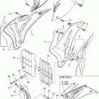 YZ250FX Боковые обтекатели , масляный бочек