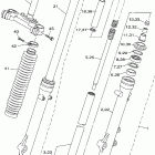 XT250X/XT250XC Передняя вилка