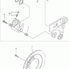 V STAR 1300-XVS13AWC/XVS13AW Задний суппорт тормозной