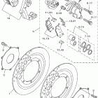 V STAR 1100 CUSTOM-XVS11XC-B/XVS11X-B Передний тормозной суппорт