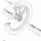 XT250X/XT250XC Переднее колесо