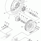 V STAR 1300-XVS13AWC/XVS13AW Заднее колесо