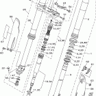 YZ250X1 Передняя вилка