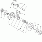 YZ250 Коленчатый вал и Поршень