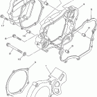 YZ85 Крышка картера двигателя
