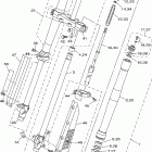 YZ85 Передняя вилка