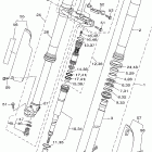 YZ125V Передняя вилка