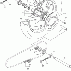 YZ450FW Заднее колесо