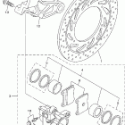 V STAR 1100 CUSTOM-XVS11XC-B/XVS11X-B Задний суппорт тормозной