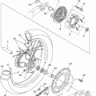 TTR230V Заднее колесо