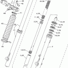 XT225 Передняя вилка
