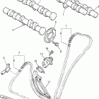 V-MAX 1200 VMX12VC/VMX12V Цепь механизма газораспределения