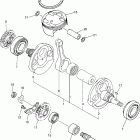 WR450FT Коленчатый вал и Поршень