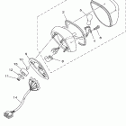 V STAR SILVERADO-XVS11ATXC/XVS11ATX Фонарь задний