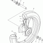 V STAR 1100 CUSTOM-XVS11XC-B/XVS11X-B Переднее колесо