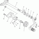 YZ125T1 Вал переключения