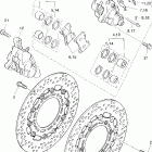 V-MAX 1200 VMX12VC/VMX12V Передний тормозной суппорт