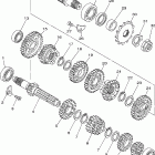 YZ125V Трансмиссия