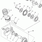 TW200W1C/TW200W1 Коленчатый вал и Поршень