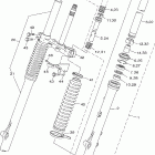 TTR230V Передняя вилка