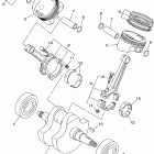 V STAR 1100 CUSTOM-XVS11XC-B/XVS11X-B Коленчатый вал и Поршень
