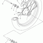 V STAR 650 MIDNIGHT CUSTOM-XVS65XC-B/XVS65X-B Переднее колесо