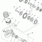 XT225 Коленчатый вал и Поршень