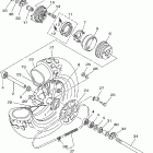 TW200W1C/TW200W1 Заднее колесо