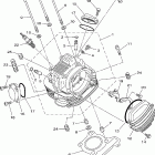 TW200W1C/TW200W1 Головка цилиндра
