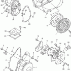 FJR1300ABS Крышка картера двигателя