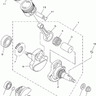 TTR125LT Коленчатый вал и Поршень