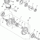 TTR250 Коленчатый вал и Поршень