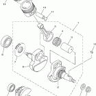 TTR125E Коленчатый вал и Поршень