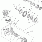 TTR225 Коленчатый вал и Поршень