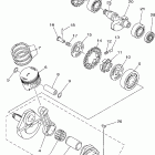 XT225RC/XT225R Коленчатый вал и Поршень