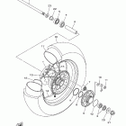 V Star 1100 Custom Заднее колесо