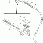 TT-R125 Главный тормозной цилиндр,передний