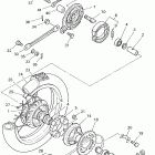 PW 80 Заднее колесо