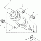 TW200PC/TW200P Задняя подвеска